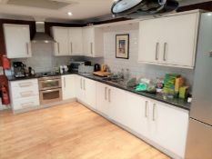 1 x White Gloss Fitted Kitchen With Worktops and a Selection of Six Appliances