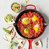 1 x LE CREUSET Signature Cast Iron Round Skillet In Cerise Red (23cm) - Original Price £119.95