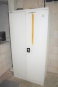1 x Silverline Two Door Upright Office Storage Cabinet