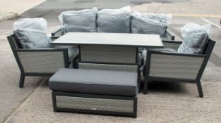 Hartman Nouveau 3-Seat Outdoor Garden Dining Set With Gas-lift Height Adjustable Table - £2,999.99