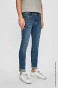 1 x Pair Of Men's Genuine Wrangler BRYSON Skinny Jeans In Blue - Size: UK 30/32 - Preowned, Like