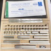 1 x Gauge Block Set - 47 Blocks With Case and Certificate of Cablibration - Set Number: 181065