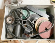 1 x Bosch Angle Grinder With Various Accessories and Carry Case - 240v