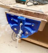 1 x Draper Quick Release Bench Mounted Woodworking Vice - Cast Iron Heavy Duty Vice