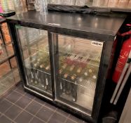 1 x Rhino Backbar Bottle Cooler With Sliding Doors