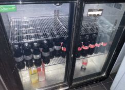1 x Rhino Backbar Bottle Cooler With Sliding Doors