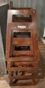4 x Commercial Children's Wooden High Chairs