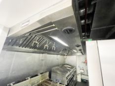 1 x Extractor Canopy With Filters, Lighting and Ansul Fryer Suppression System - Approx 16ft Length