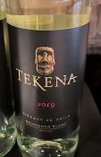 5 x Bottles of 2019 Tekena Wine - Sauvignon Blanc Wine Chile - 75cl - Unused Sealed Stock