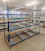 4 x Bays of Heavy Duty Warehouse Racking / Shelving With Metal Shelf Panels