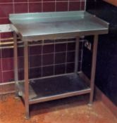 1 x Stainless Steel Corner Prep Table