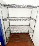 1 x Wire Shelving Rack For Commercial Kitchens