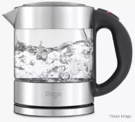 1 x SAGE 'Pure' Compact Modern 4-Cup, 1 Litre Glass Kettle - Boxed