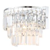 1 x Spa Bathroom Lighting - Belle Crystal Chisel Cut Wall Light - Unused Boxed Stock - CL011 -