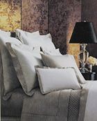 1 x RALPH LAUREN Designer 100% Cotton Satin-Style Quilt Cover In White (RL624) - 140 x 200cm - £150