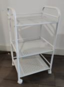 1 x 3-Tier Wheeled Beauty Salon Trolley - LBC115 - CL011 - Location: Altrincham WA14Dimensions: 75 x