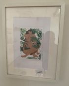 1 x Stylistic Art Print In White Frame - Size: 330mm x 430mm - CL776 - Ref: GB095 - Location: London