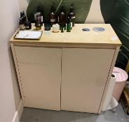 1 x 2 Door Wooden Sideboard Unit - Size: 900mm (w) x 400mm (d) x 900mm (h) - CL776 - Ref: GB066 -