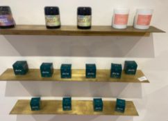 1 x Set Of Three Brass Shelves - Size: 920mm (w) x 150mm (d) - CL776 - Ref: GB033 - Location: London