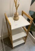1 x Three Shelf Wooden Unit - Size: 350mm (w) x 350mm (d) x 800mm (h) - CL776 - Ref: GB069 -
