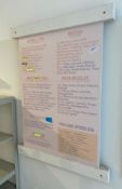 1 x Wall Menu Board In Pink - Size: 600mm (w) x 900mm (h) - CL776 - Ref: GB037 - Location: London