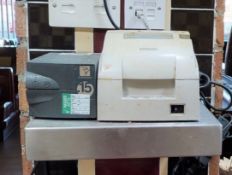 1 x Epson Receipt Printer With Powervare Power Conditioner and Stainless Steel Shelf - CL779 -