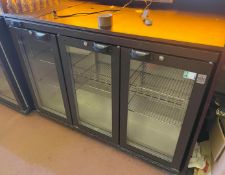 1 x Osborne Triple Door Undercounter Commercial Bottle Cooler