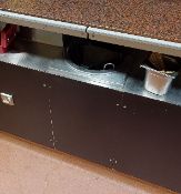 1 x Mobile Incounter Heated Plate Dispenser - Stainless Steel Finish