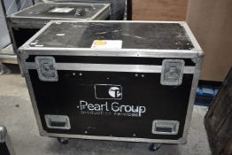 1 x Flight Case on Castors For Visual or Audio Equipment - Size: H85 x W108 x D59 cms