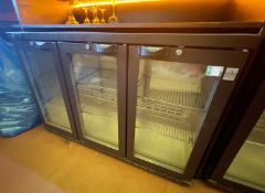 1 x Osborne Triple Door Undercounter Commercial Bottle Cooler - CL779 - Location: Nottingham