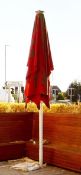 1 x Outdoor Garden Parasol - Includes Floor Mounting Bracket - Approx 480cm Height