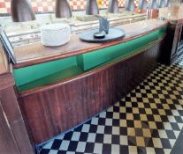 1 x Open Kitchen Passthrough Counter With Two Food Tray Holder and Passthrough Side Counters