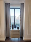 6 x Bespoke Premium Quality Lined Curtains With Assorted Patterned Edges - Ref: LNG - CL780 -