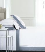 1 x YVES DELORME 'Lutece Platine' Luxury Single Duvet Cover (140cm x 200cm) - Original RRP £219.00