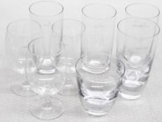 8 x Assorted Pieces Of VILLEROY + BOCH Luxury Handmade Glassware - Unused Boxed Stock