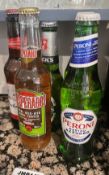 47 x Assorted Bottles of Beers Including Becks, Budweiser and Peroni - Late 2022 / 2023 Best