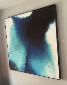 1 x Piece of Wall Art in a Dark Wood Frame - Size: 90 x 90 cms - Ref: JMR121 - CL782 - Location: