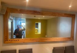 1 x Large Pine Mirror - Size: 245 x 100 cms - Ref: JMR129 - CL782 - Location: Leicester,