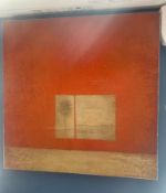 1 x Piece of Wall Art in a Dark Wood Frame - Size: 90 x 90 cms - Ref: JMR120 - CL782 - Location: