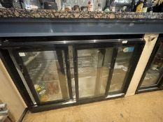 1 x Coolpoint Triple Sliding Door Backbar Bottle Cooler - Size: 135 x 85 cms - Ref: JMR114 - CL782 -