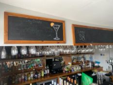 5 x Wall Mounted Chalk Boards in Rustic Wooden Frames - Ref: HTYS239 - CL782 - Location: