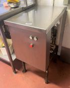 1 x Food Waste Disposal System - Stainless Steel With Cover - Size: 60 x 40 cms - Ref: JMR179 -