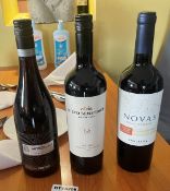 3 x Assorted Bottles of Red Wine - New / Unopened - Ref: HTYS208 - CL782 - Location: Leicester,
