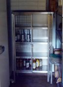 1 x Industrial Steel Cage Locker With Two Lockable Doors
