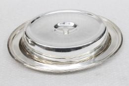 14 x Assorted Vintage Silver-Plated Serving Platters + An Assortment Of 20 x Covers