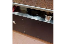 1 x Mobile Incounter Heated Plate Dispenser - Stainless Steel Finish