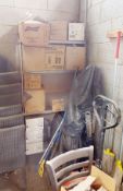 1 x Storage Shelf Unit With 12 Boxes of Various Glasses