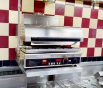 1 x Hatco Quick-Therm Salamander Rise and Fall Grill With Wall Mounted Shelf