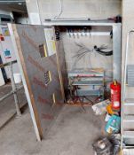 1 x Galvanised Metal Wall Mounted Storage Cabinet With Insulated Walls and Air Vents
