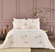 1 x YVES DELORME 'Dans le Vent' Luxury Floral Print Super King Duvet Cover - 260cmx220cm - RRP £345